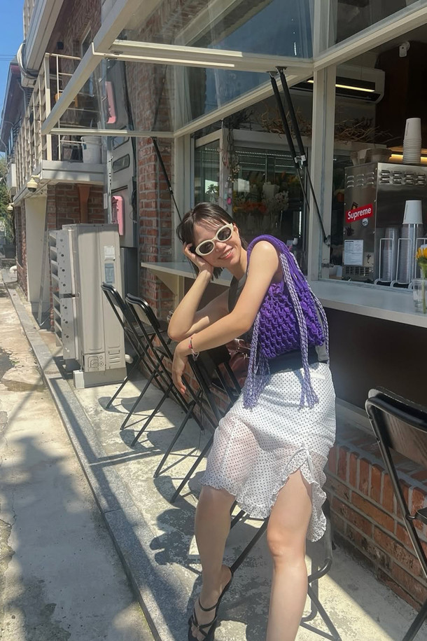 SUECOMMA BONNIE - 숄더백 - NANNACAY X SCB shoulder bag(purple)