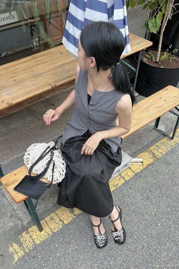 SUECOMMA BONNIE - 샌들 - [김나영 착용]Ribbon jelly sandal(black)