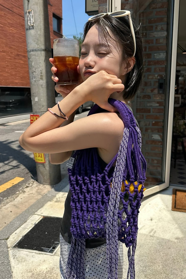 SUECOMMA BONNIE - 숄더백 - NANNACAY X SCB shoulder bag(purple)