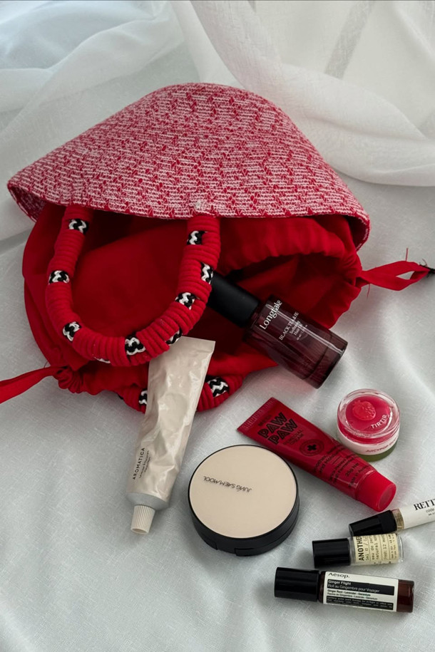 SUECOMMA BONNIE - 토트백 - NANNACAY X SCB Tote bag(red)