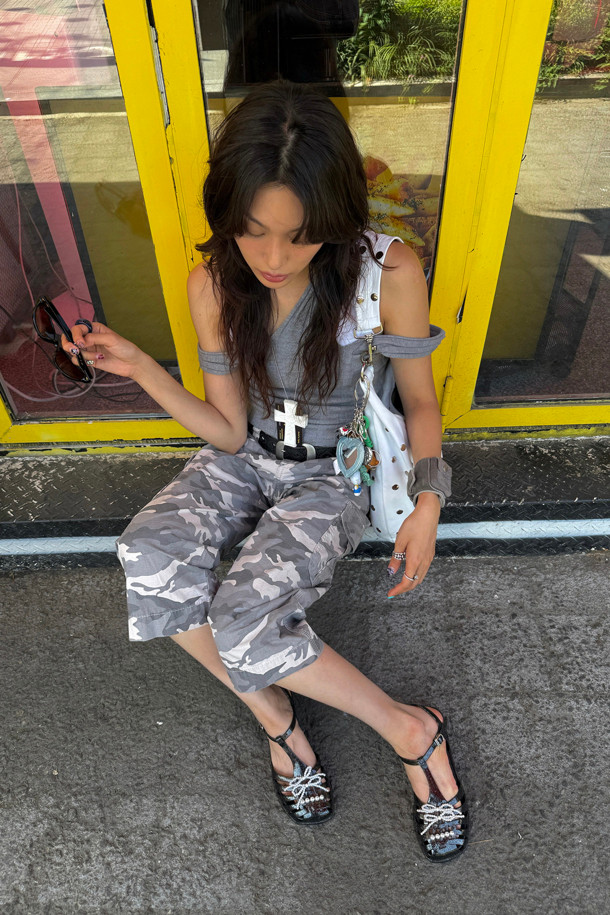 SUECOMMA BONNIE - 샌들 - [김나영 착용]Ribbon jelly sandal(black)