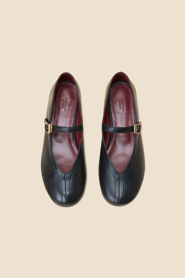 SUECOMMA BONNIE - 로퍼 - Daily mary jane flats(black)