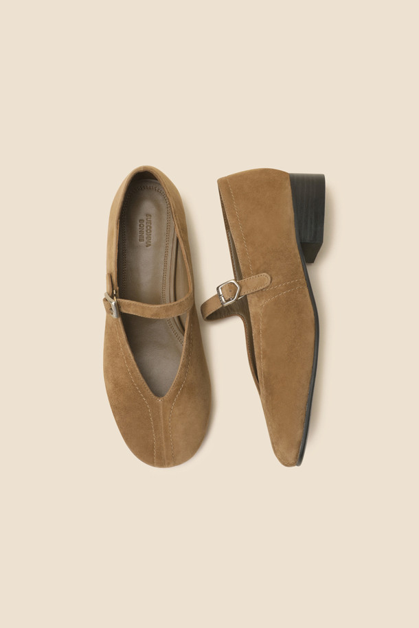 SUECOMMA BONNIE - 로퍼 - Daily mary jane flats(brown)