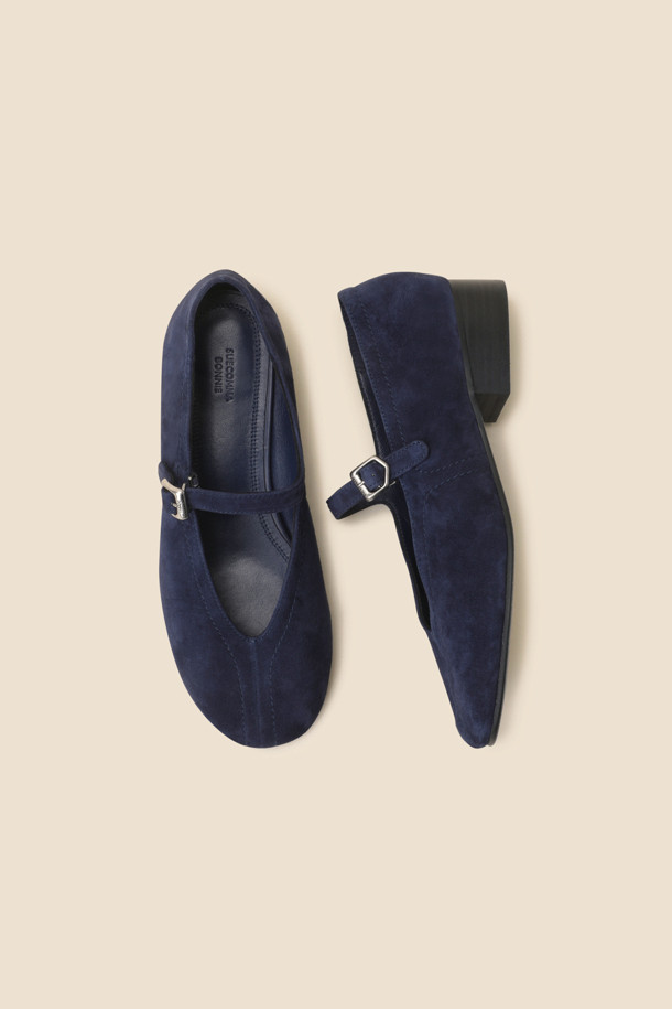 SUECOMMA BONNIE - 로퍼 - Daily mary jane flats(navy)