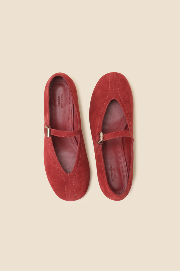 SUECOMMA BONNIE - 로퍼 - Daily mary jane flats(wine)