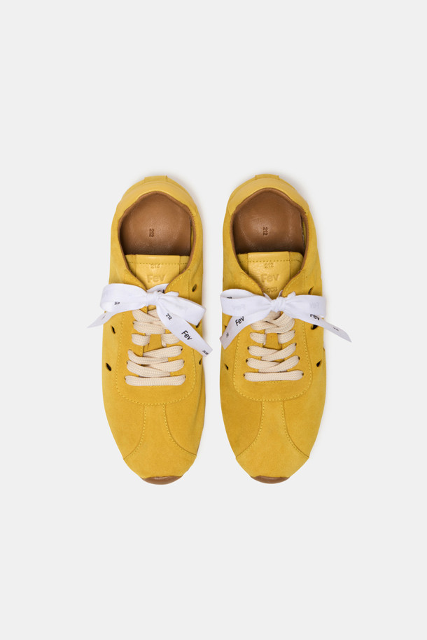 SUECOMMA BONNIE - 스니커즈 - Fev_Suede sneakers(yellow)