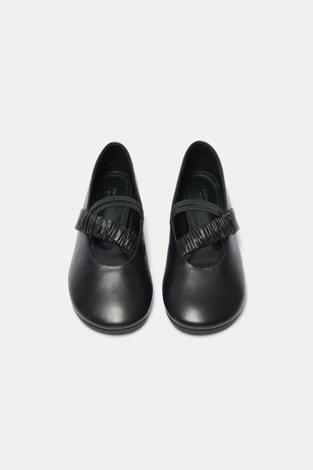 SUECOMMA BONNIE - 플랫 - Pleats mary jane flats(black)