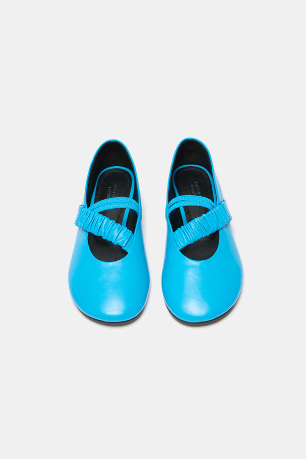 SUECOMMA BONNIE - 플랫 - Pleats mary jane flats(blue)