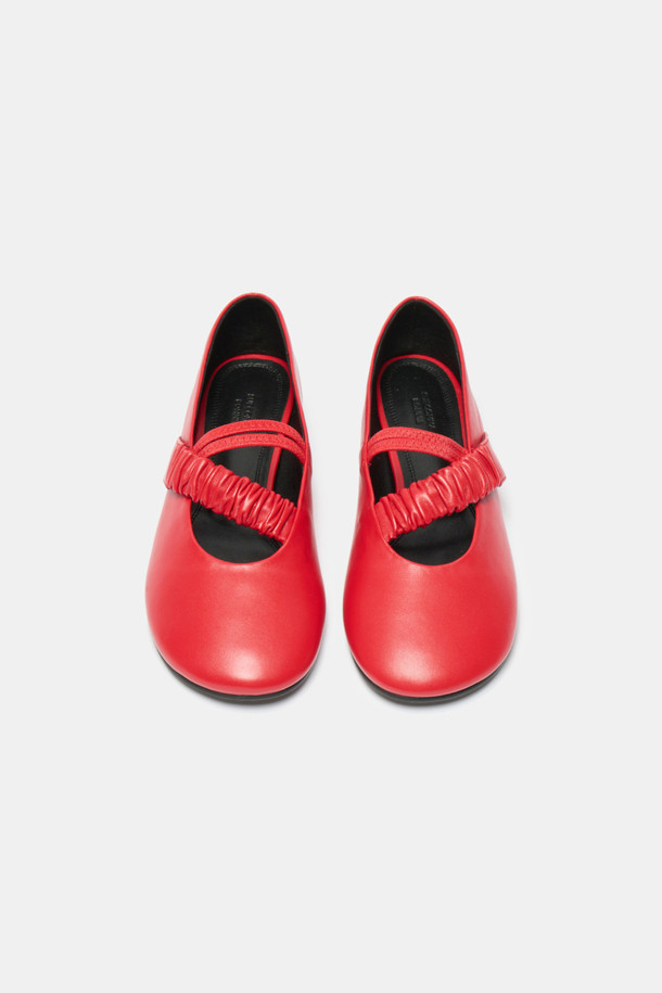 SUECOMMA BONNIE - 플랫 - Pleats mary jane flats(red)