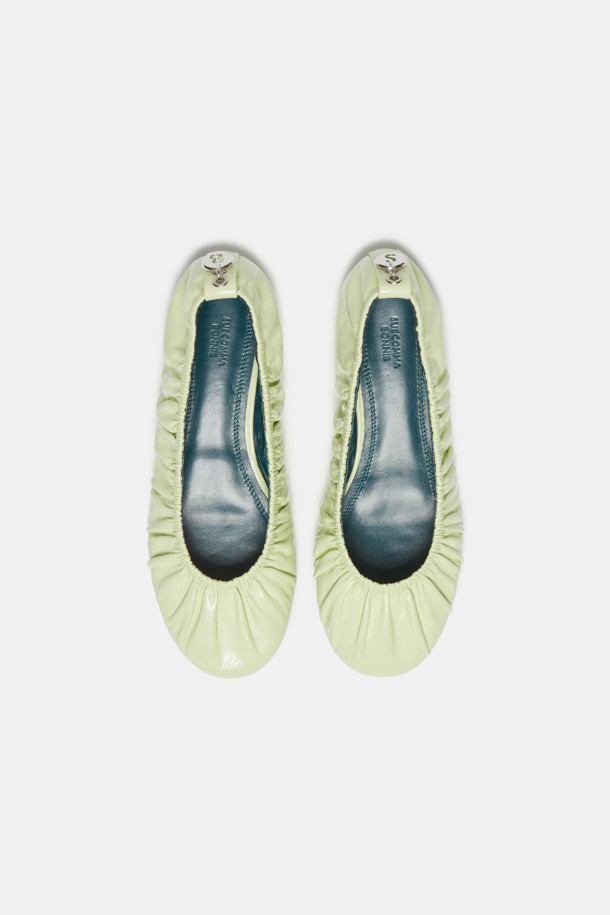 SUECOMMA BONNIE - 플랫 - Shrring flats(mint)