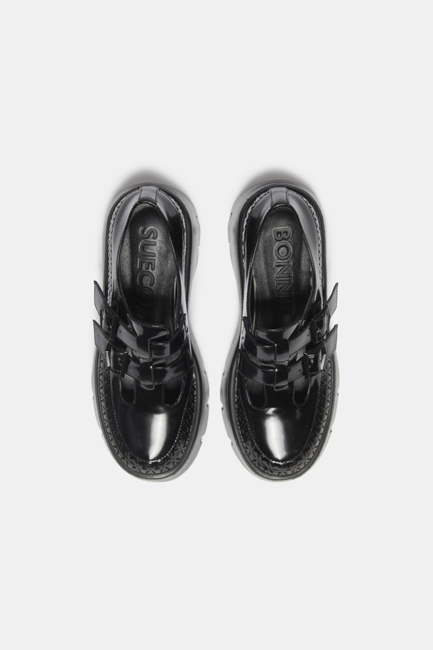 SUECOMMA BONNIE - 로퍼 - Buckle loafer(black)