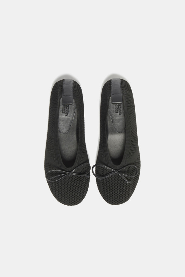 SUECOMMA BONNIE - 플랫 - Knit flat shoes(black)