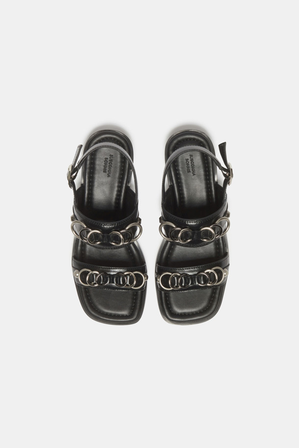★SUECOMMA BONNIE★ Jewelry band sandal black DG2AM25008BLK Ring sandal(black)_SUECOMMA BONNIE - 코오롱몰
