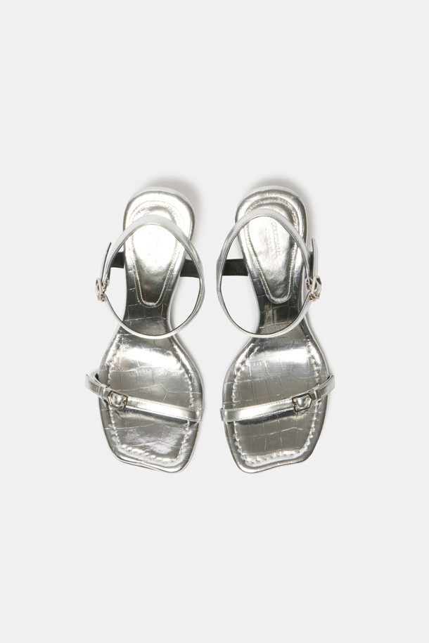 SUECOMMA BONNIE - 샌들 - Slim strap sandal(silver)