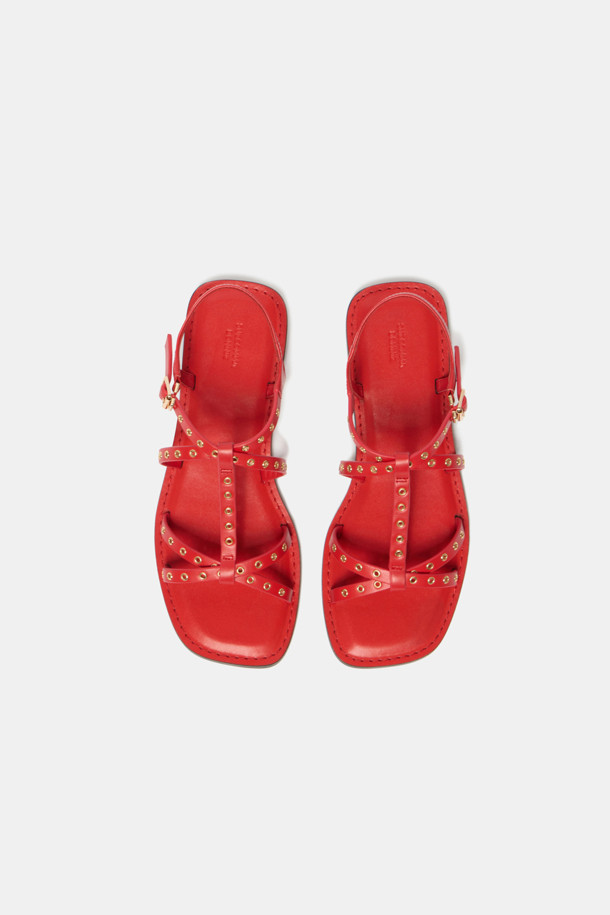 SUECOMMA BONNIE - 샌들 - Strap sandal(red)