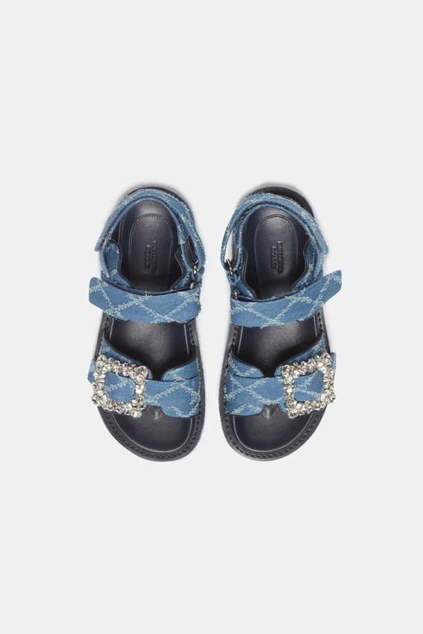 SUECOMMA BONNIE - 샌들 - Jewelry buckle sandal(blue)