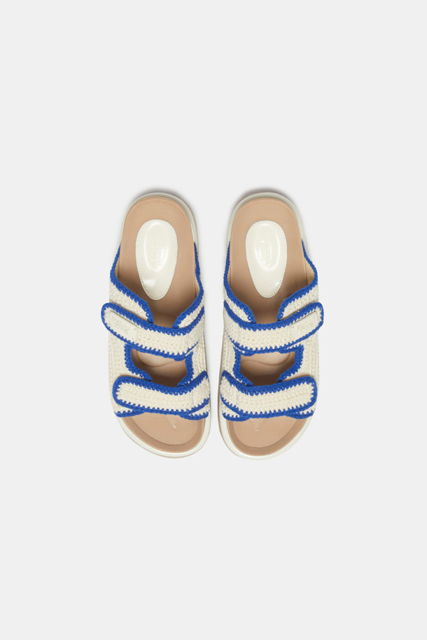 SUECOMMA BONNIE - 샌들 - [김나영 착용]Knit slide sandal(ivory)