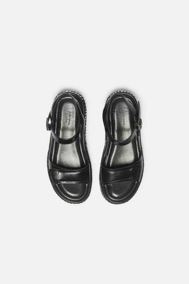 SUECOMMA BONNIE - 샌들 - Weave sandal(black)