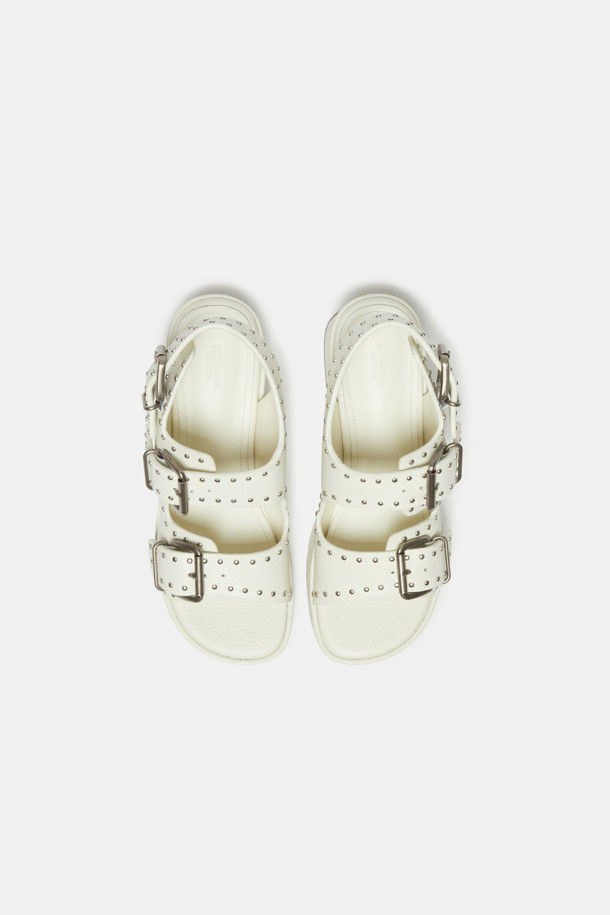 SUECOMMA BONNIE - 샌들 - Stud platform sandal(ivory)