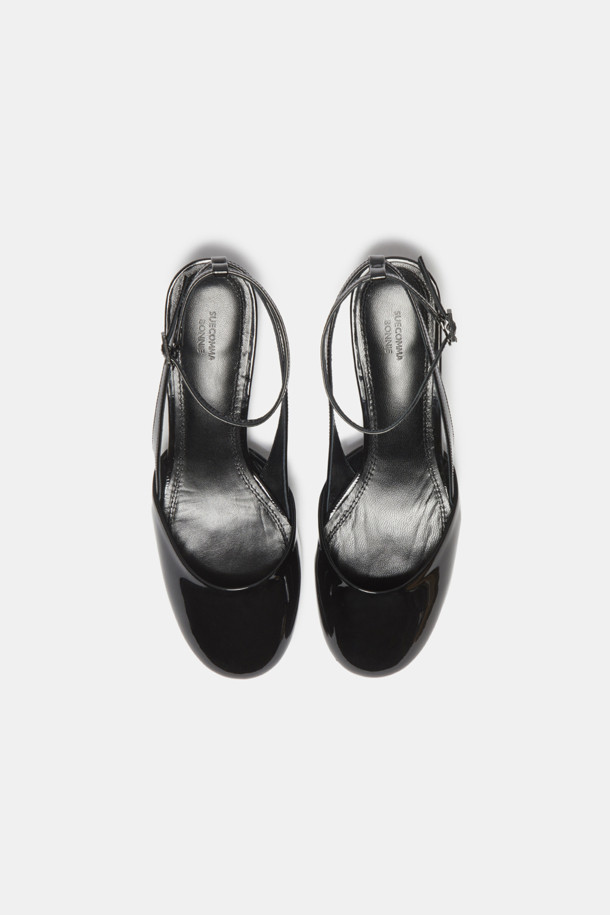 SUECOMMA BONNIE - 샌들 - Strap sling back shoes(black)