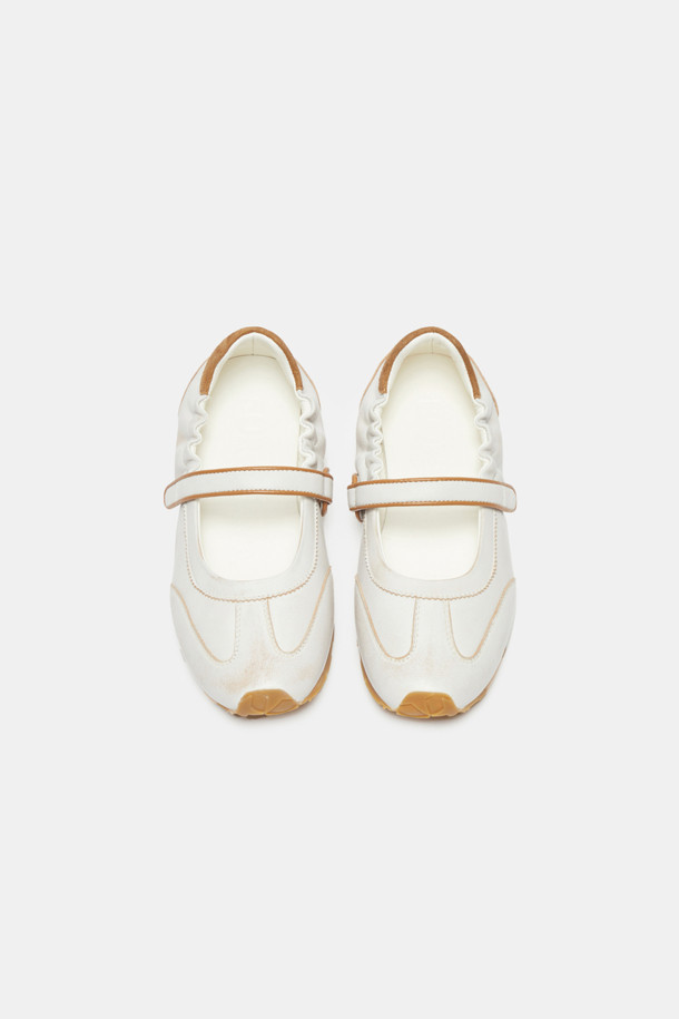 MARITHE★韓国大人気 W CROSS BANDING CORDUROY FLAT SHOES MARITHE】韓国人気◇W CROSS BANDING CORDUROY FLAT SHOES