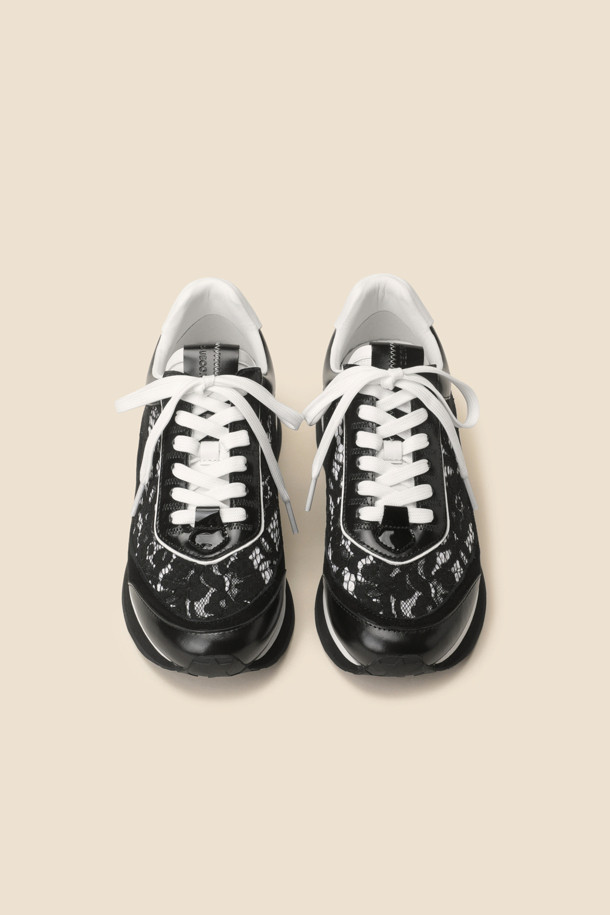 SUECOMMA BONNIE - 스니커즈 - Lace sneakers(black)