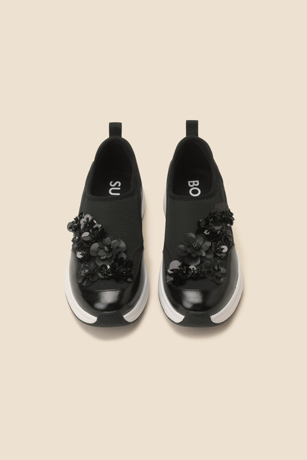 SUECOMMA BONNIE - 스니커즈 - New flowerbomb sneakers(black)