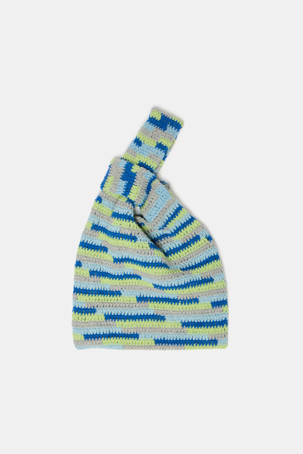 SUECOMMA BONNIE - 숄더백 - NANNACAY X SCB Knit bag(blue)