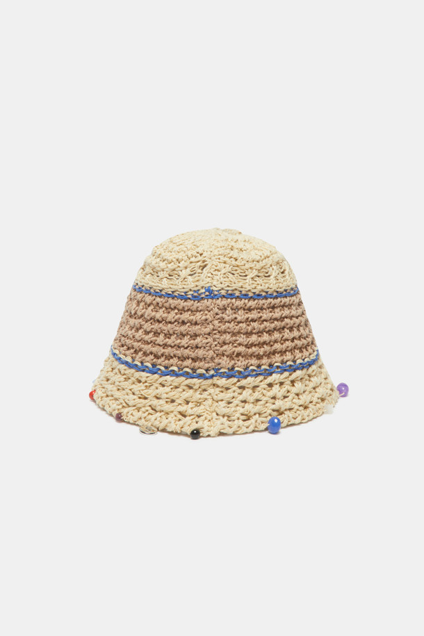 SUECOMMA BONNIE - 모자 - Weave knit hat(beige)