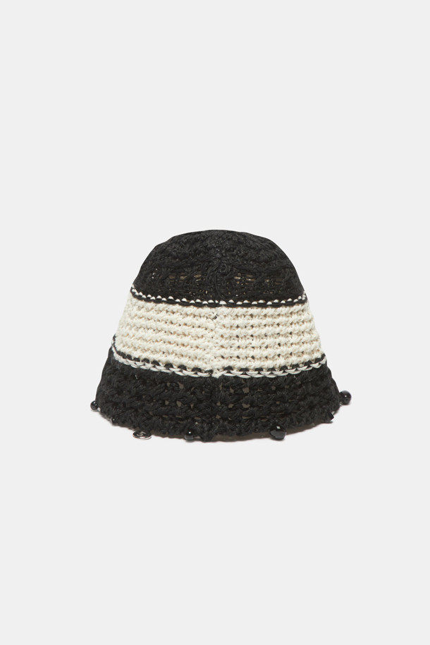 SUECOMMA BONNIE - 모자 - Weave knit hat(black)