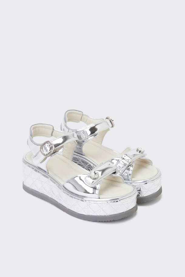 SUECOMMA BONNIE - 샌들 - [김나영 착용]Gemma sandal(silver)