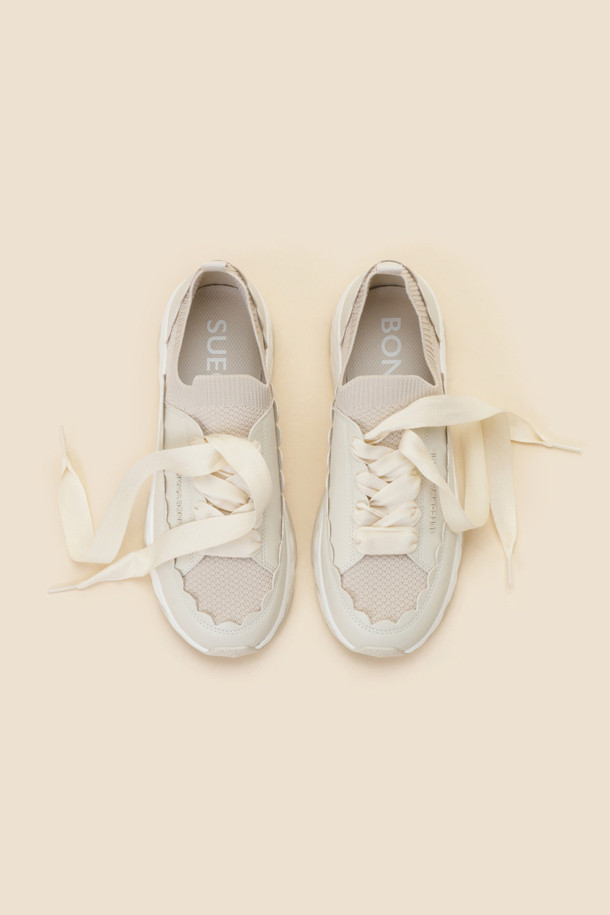 SUECOMMA BONNIE - 스니커즈 - Wave sneakers(ivory)