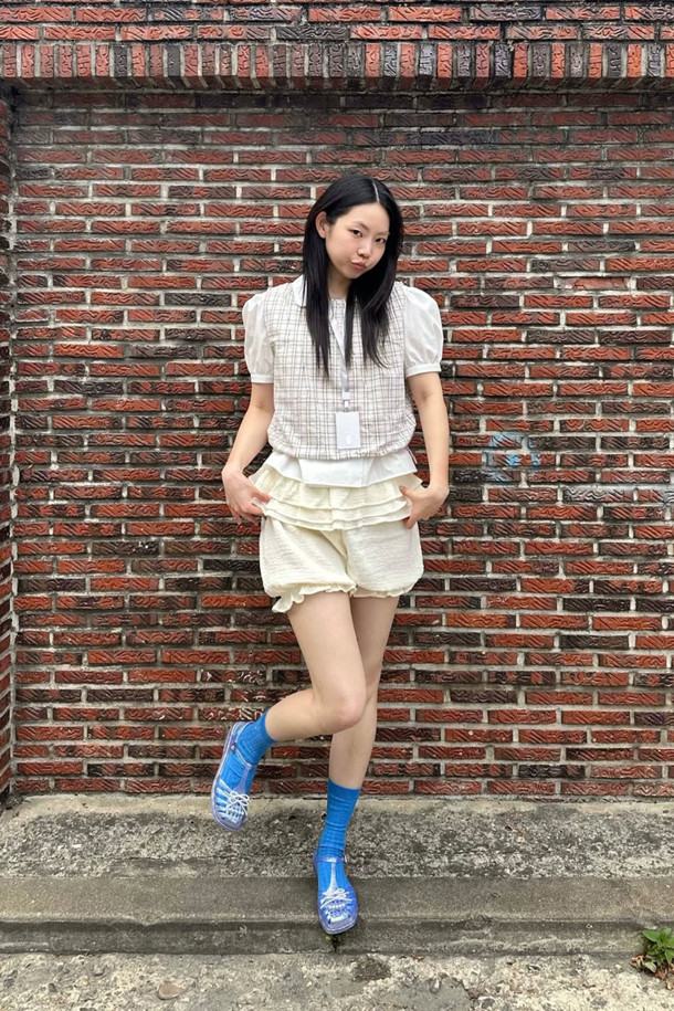 SUECOMMA BONNIE - 샌들 - [김나영 착용]Ribbon jelly sandal(grey)