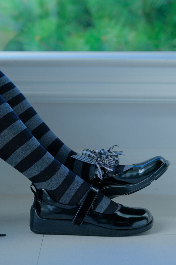 SUECOMMA BONNIE] Fev_Young muze mary jane sneakers(black)