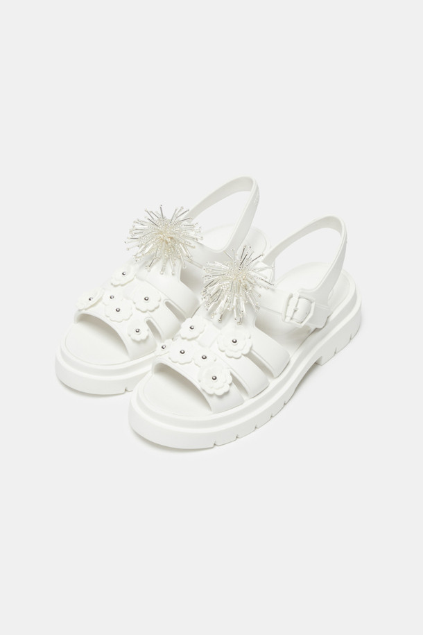 SUECOMMA BONNIE ◆Flower jelly sandal(grey) 720544285_1.png