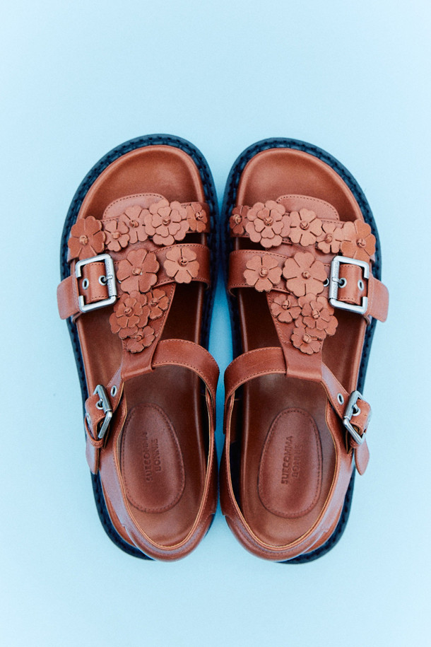 SUECOMMA BONNIE - 샌들 - [김나영 착용]Fleur24 t-strap sandal(brown)