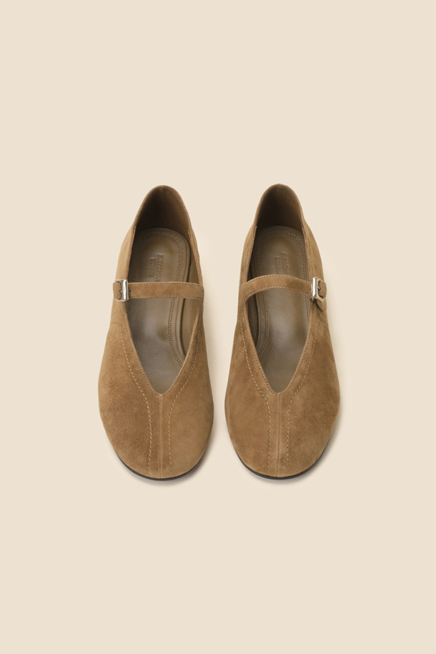 SUECOMMA BONNIE - 로퍼 - Daily mary jane flats(brown)