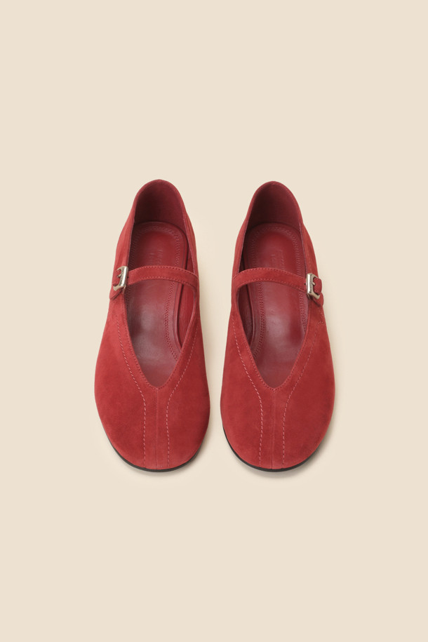 SUECOMMA BONNIE - 로퍼 - Daily mary jane flats(wine)