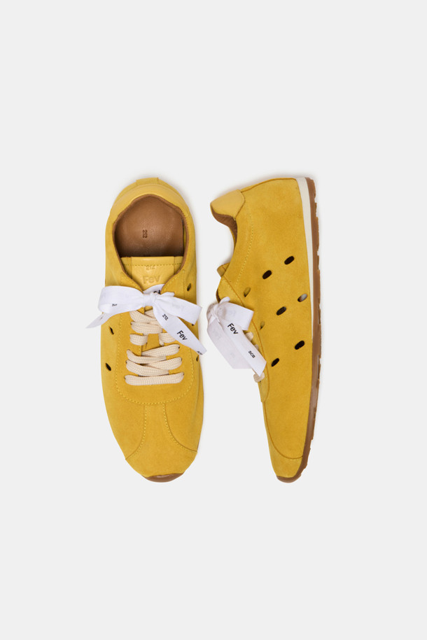 SUECOMMA BONNIE - 스니커즈 - Fev_Suede sneakers(yellow)