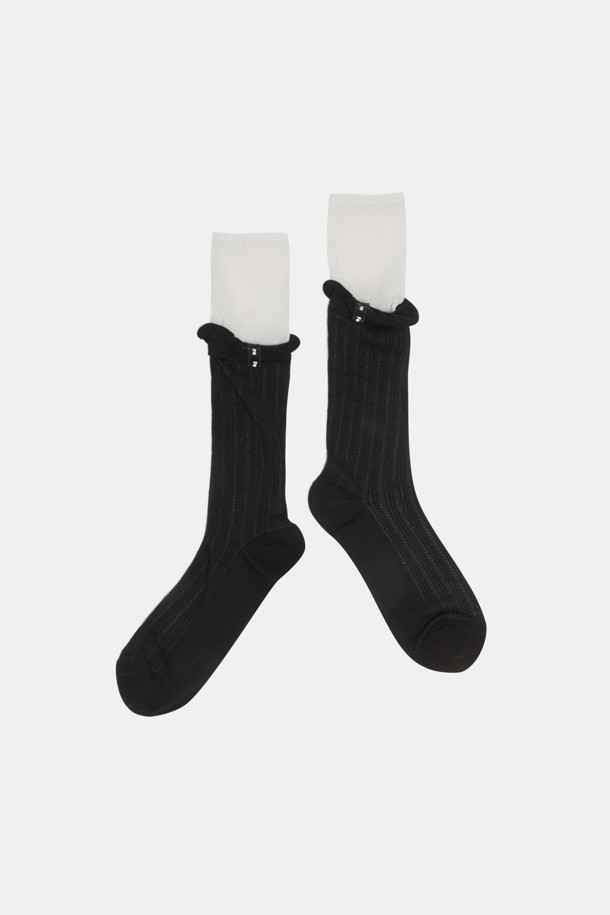 SUECOMMA BONNIE - 양말 - Fev_socks(black)