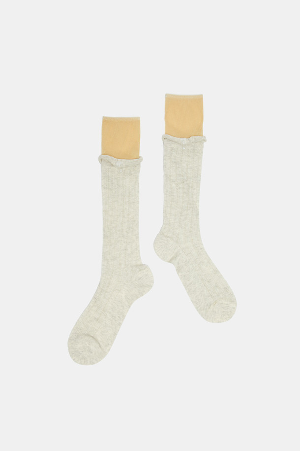 SUECOMMA BONNIE - 양말 - Fev_socks(yellow)