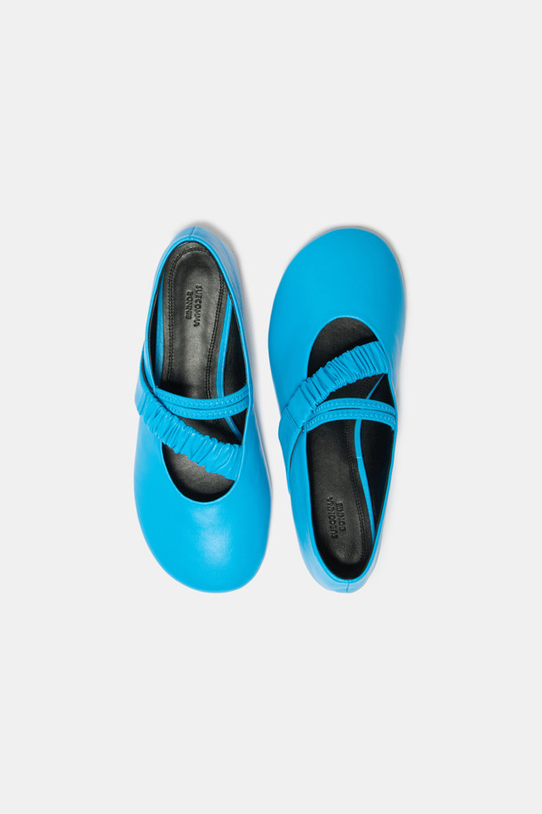 SUECOMMA BONNIE - 플랫 - Pleats mary jane flats(blue)