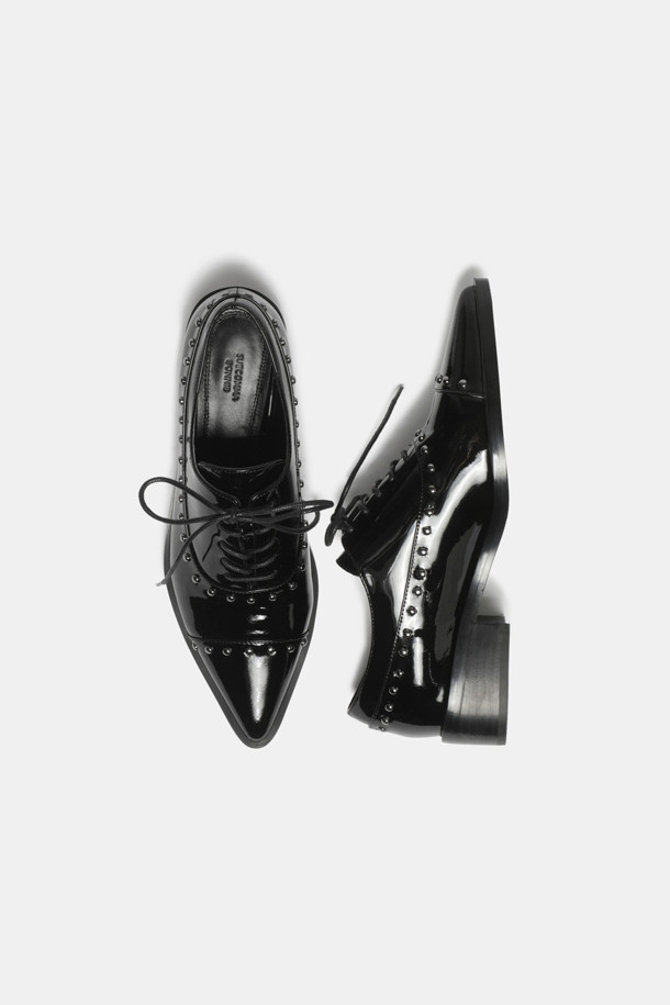 SUECOMMA BONNIE - 로퍼 - Stud loafer(black)