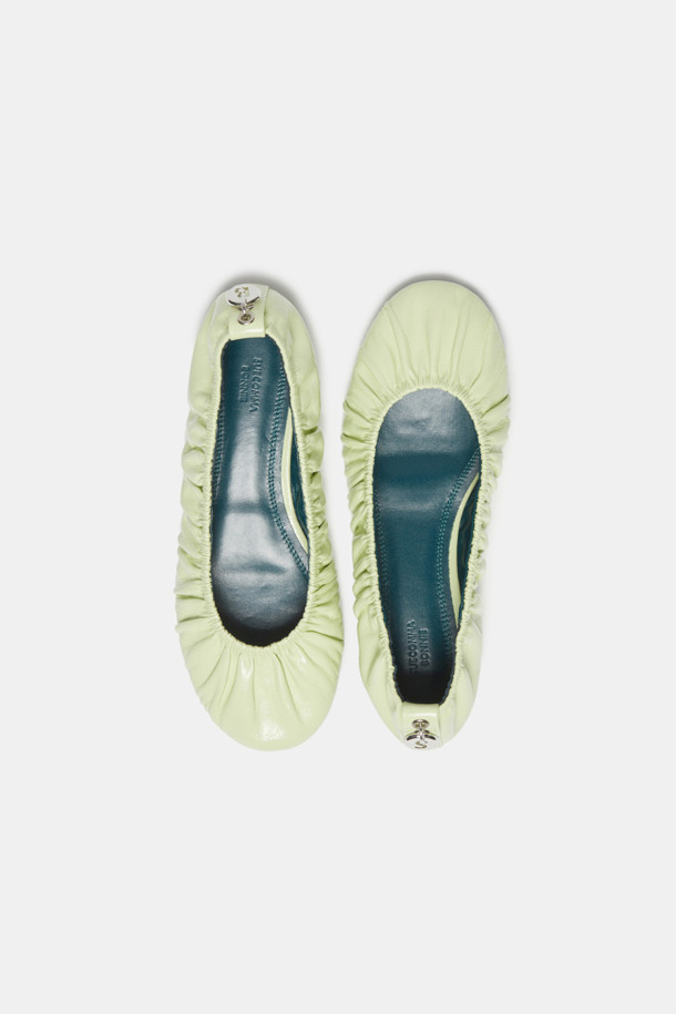 SUECOMMA BONNIE - 플랫 - Shrring flats(mint)