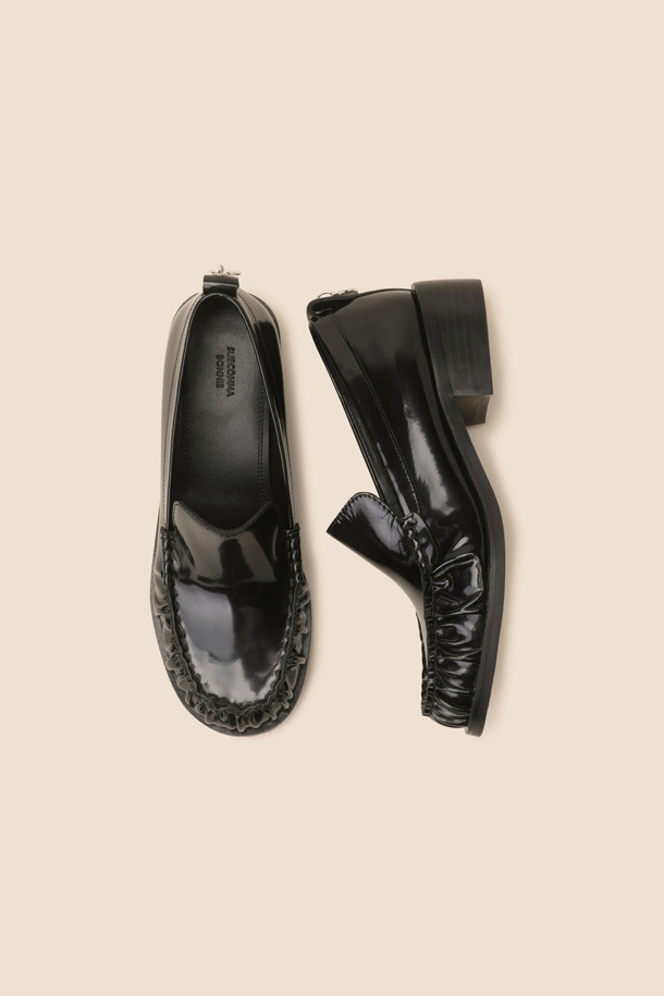 SUECOMMA BONNIE - 로퍼 - Pleats loafer(black)