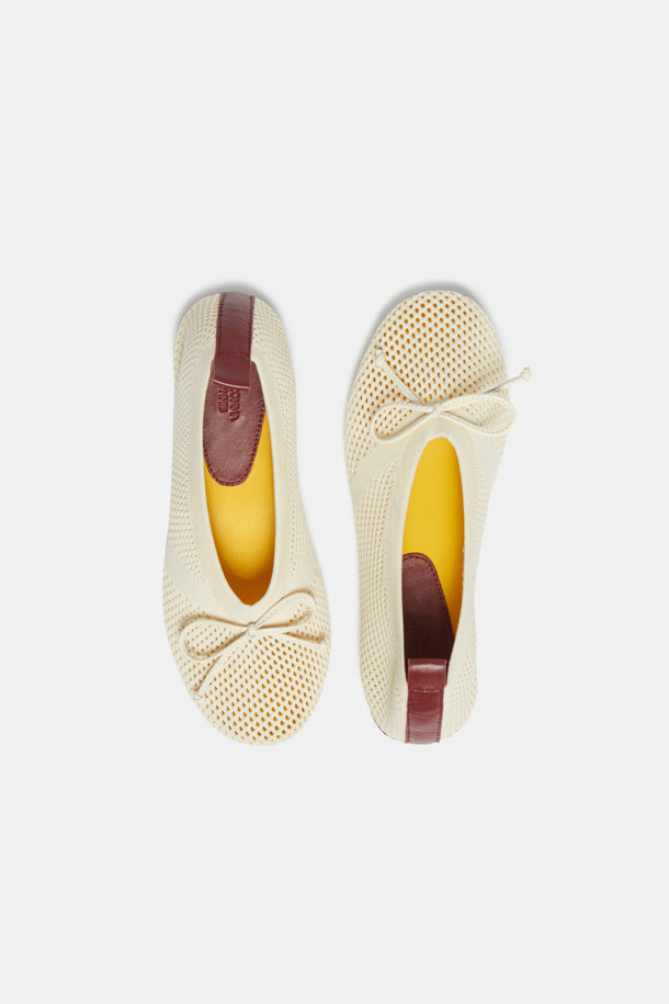 SUECOMMA BONNIE - 플랫 - Knit flats(ivory)