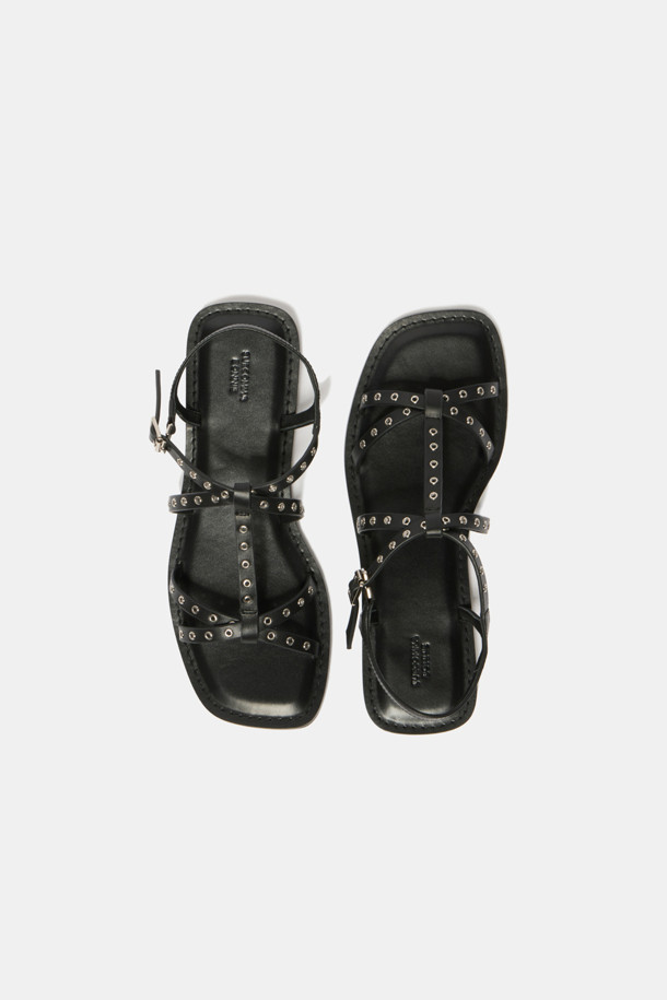 SUECOMMA BONNIE - 샌들 - Strap sandal(black)