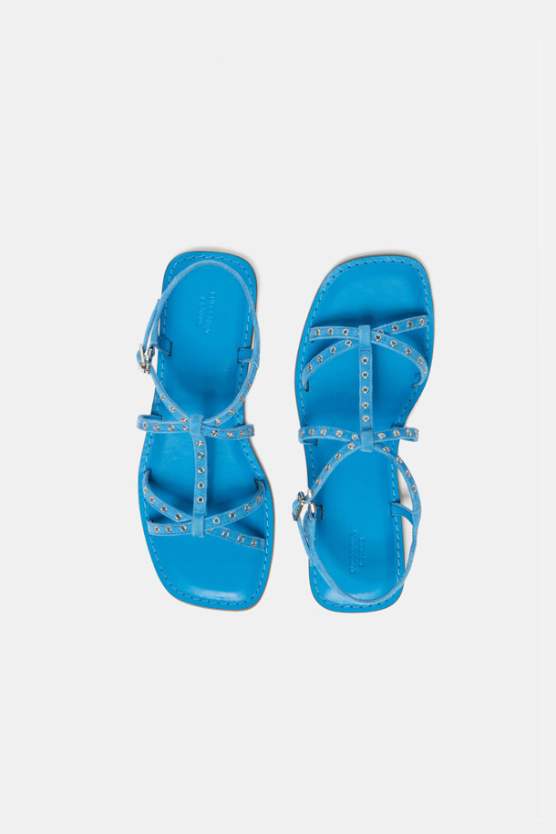 SUECOMMA BONNIE - 샌들 - Strap sandal(blue)