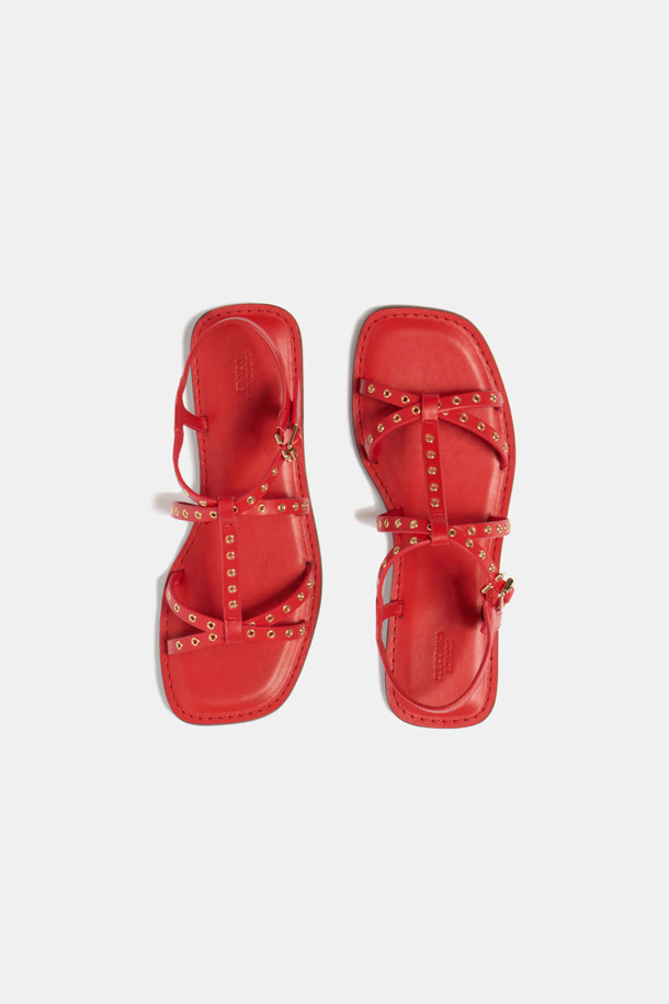 SUECOMMA BONNIE - 샌들 - Strap sandal(red)