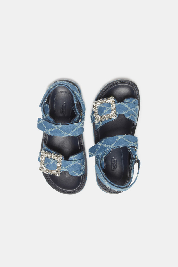 SUECOMMA BONNIE - 샌들 - Jewelry buckle sandal(blue)